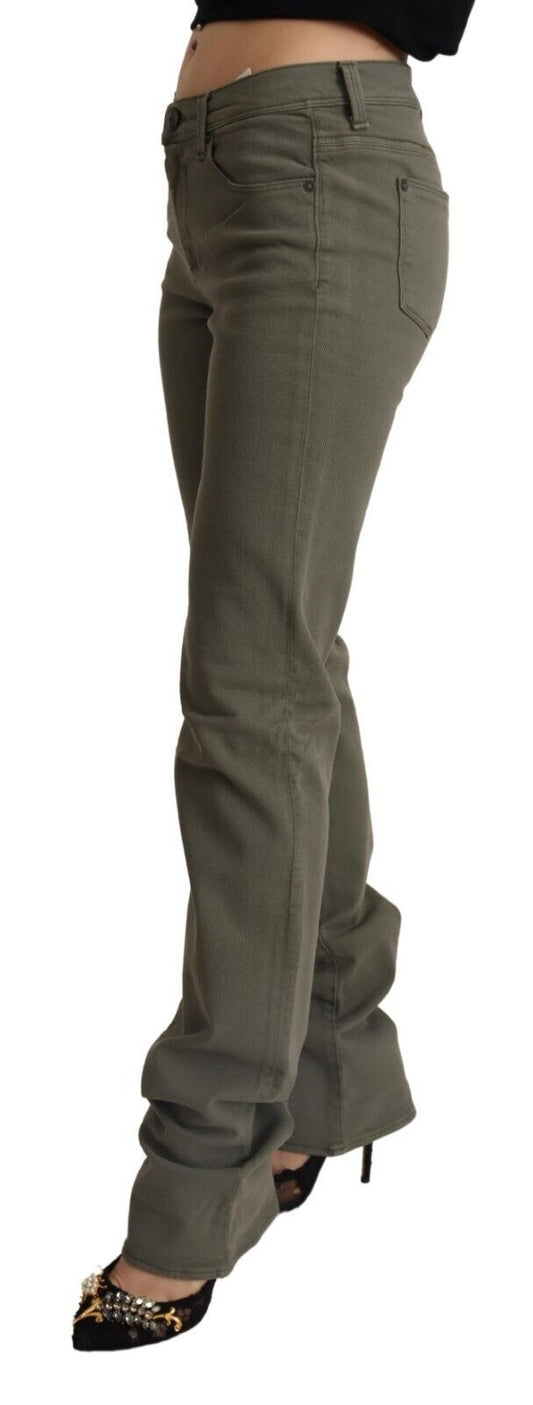 Ermanno Scervino Gray Low Waist Cotton Skinny Denim Trouser Jeans $805.00 Ermanno Scervino Luzworld