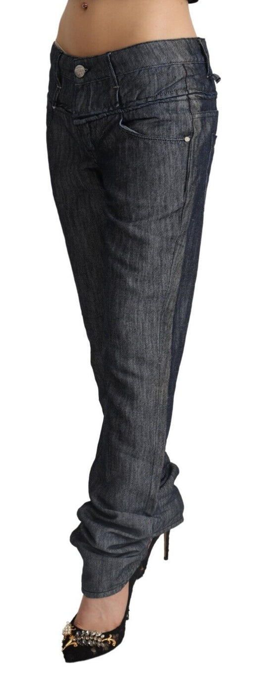 Acht Dark Gray Ramie Mid Wide Waist Straight Denim Jeans $547.00 Acht Luzworld