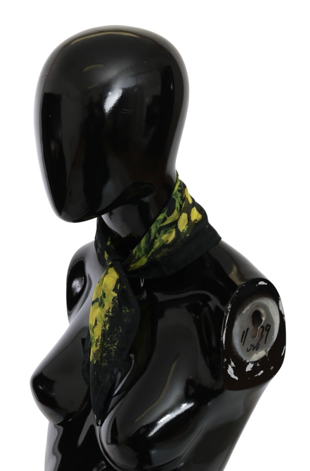 GF Ferre Black Yellow Floral Wrap Shawl Foulard Scarf $260.00 GF Ferre Luzworld