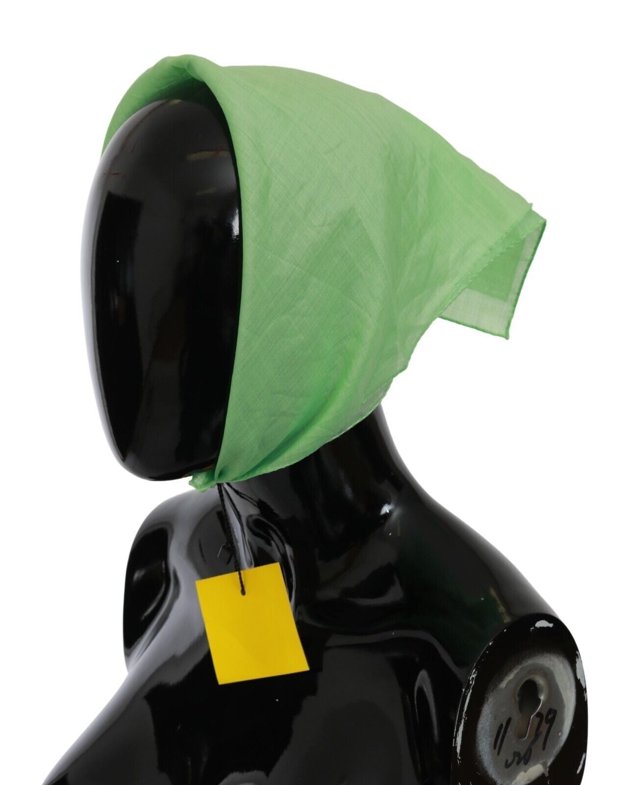Versace Apple Green Linen Square Foulard Head Wrap Scarf $547.00 Versace Luzworld