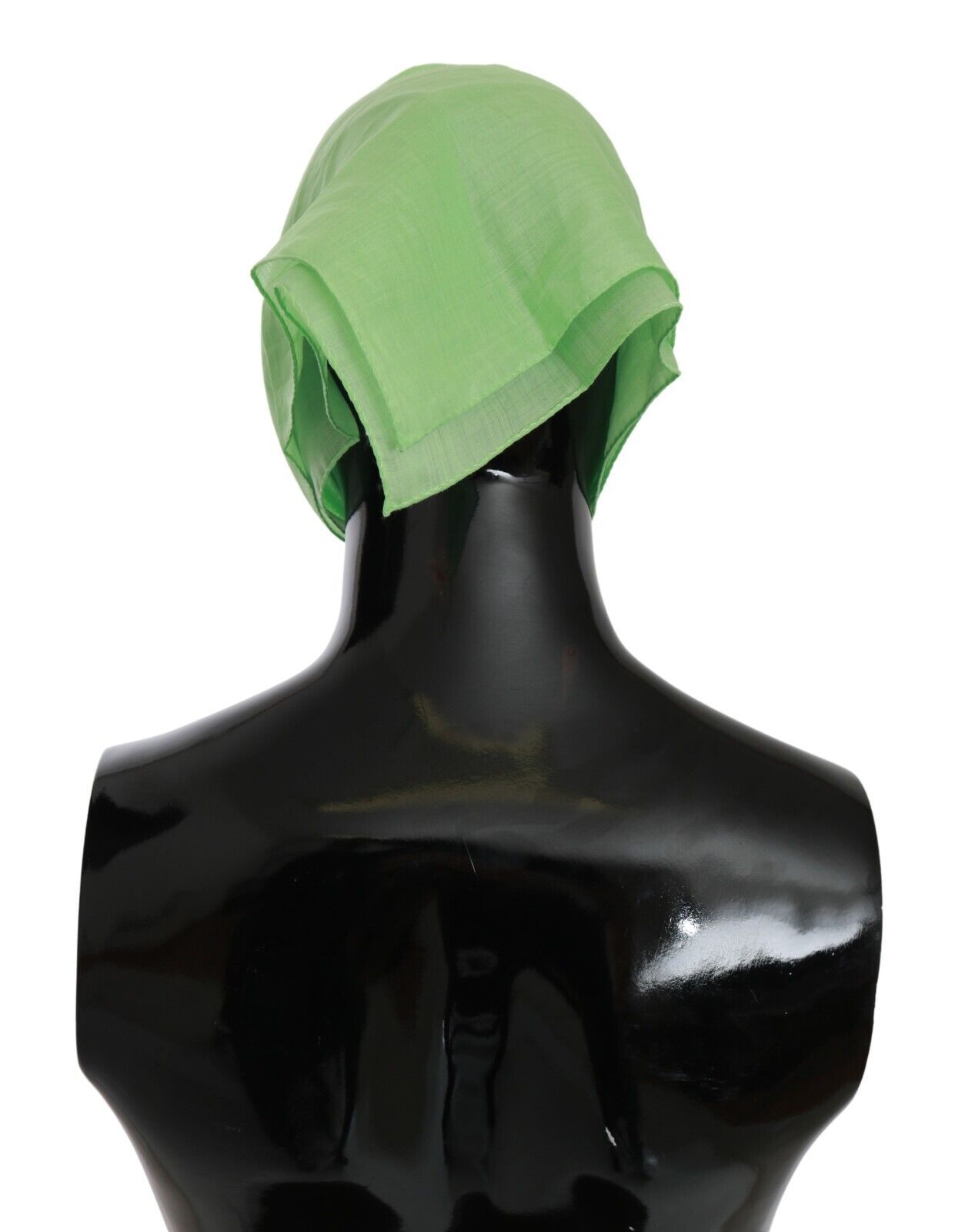 Versace Apple Green Linen Square Foulard Head Wrap Scarf $547.00 Versace Luzworld