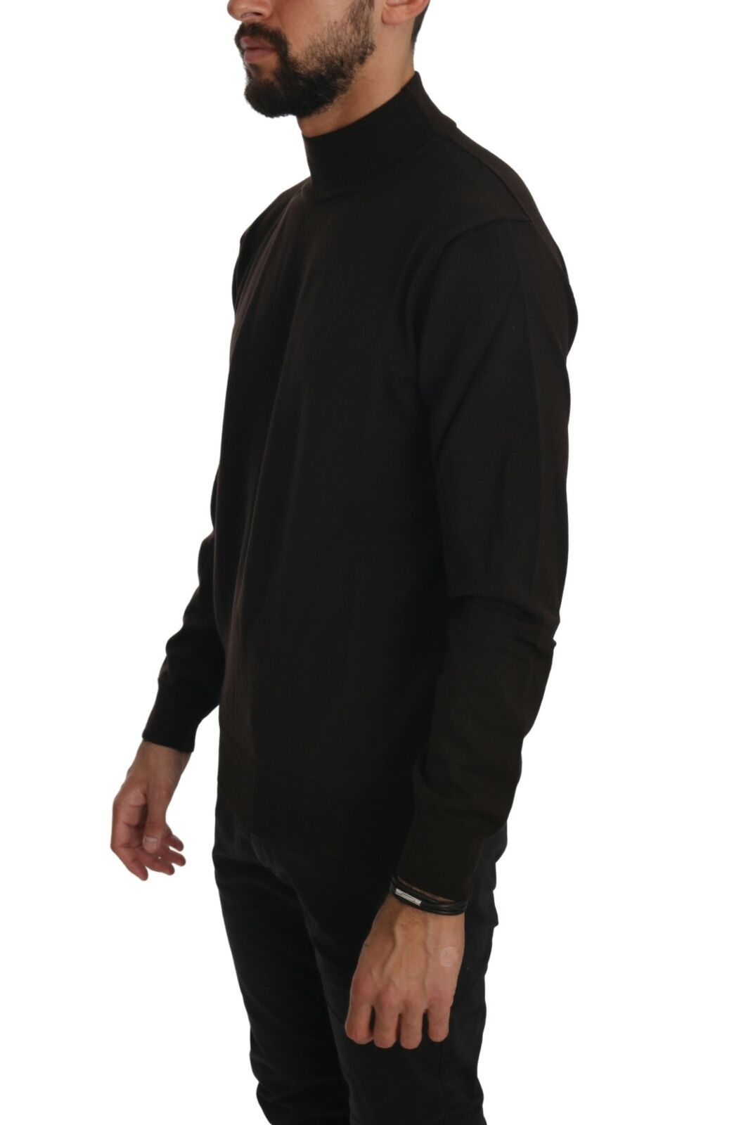 MILA SCHÖN Brown Turtle Neck Pullover Wool Sweater $737.00 MILA SCHÖN Luzworld