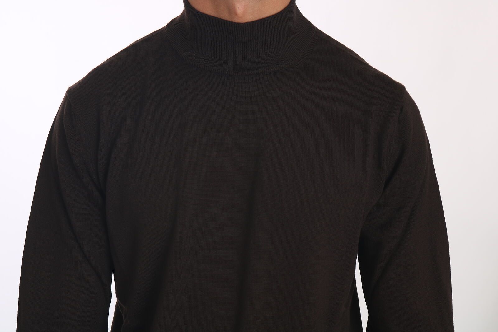 MILA SCHÖN Brown Turtle Neck Pullover Wool Sweater $737.00 MILA SCHÖN Luzworld