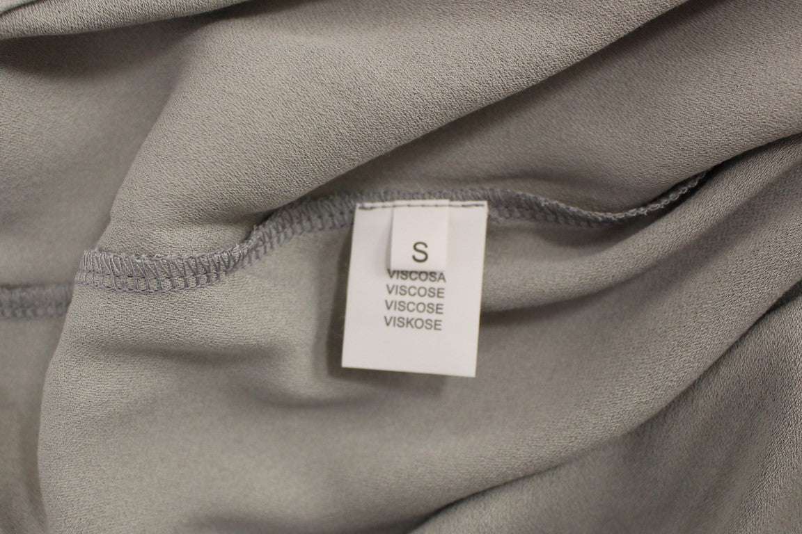 Comeforbreakfast Gray Viscose Tank Top Shirt Blouse $254.00 Comeforbreakfast Luzworld