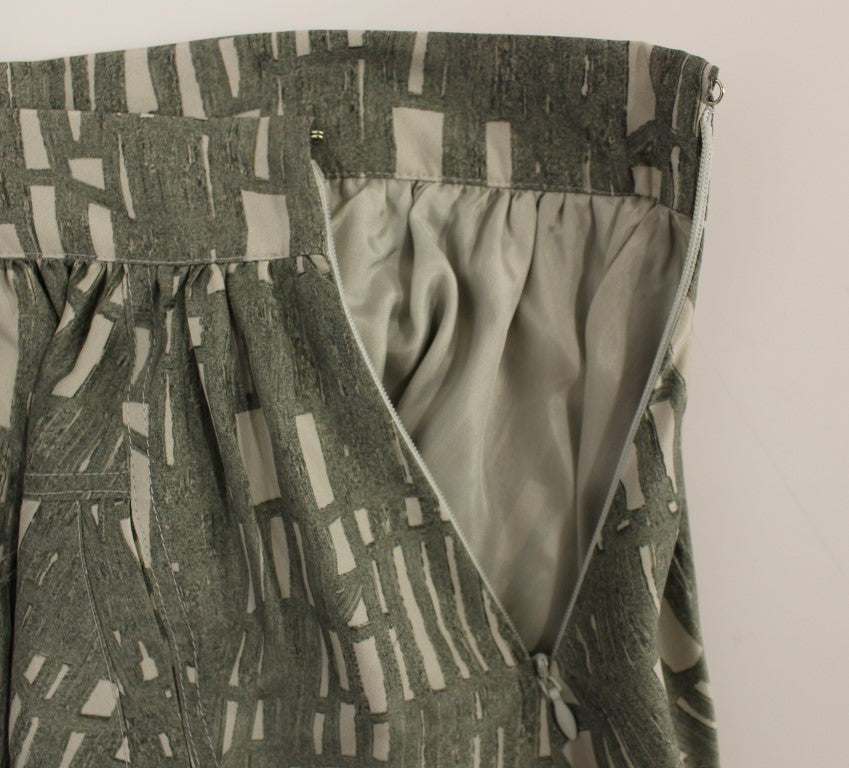 Comeforbreakfast Gray Mini Short A-Line Skirt $608.00 Comeforbreakfast Luzworld