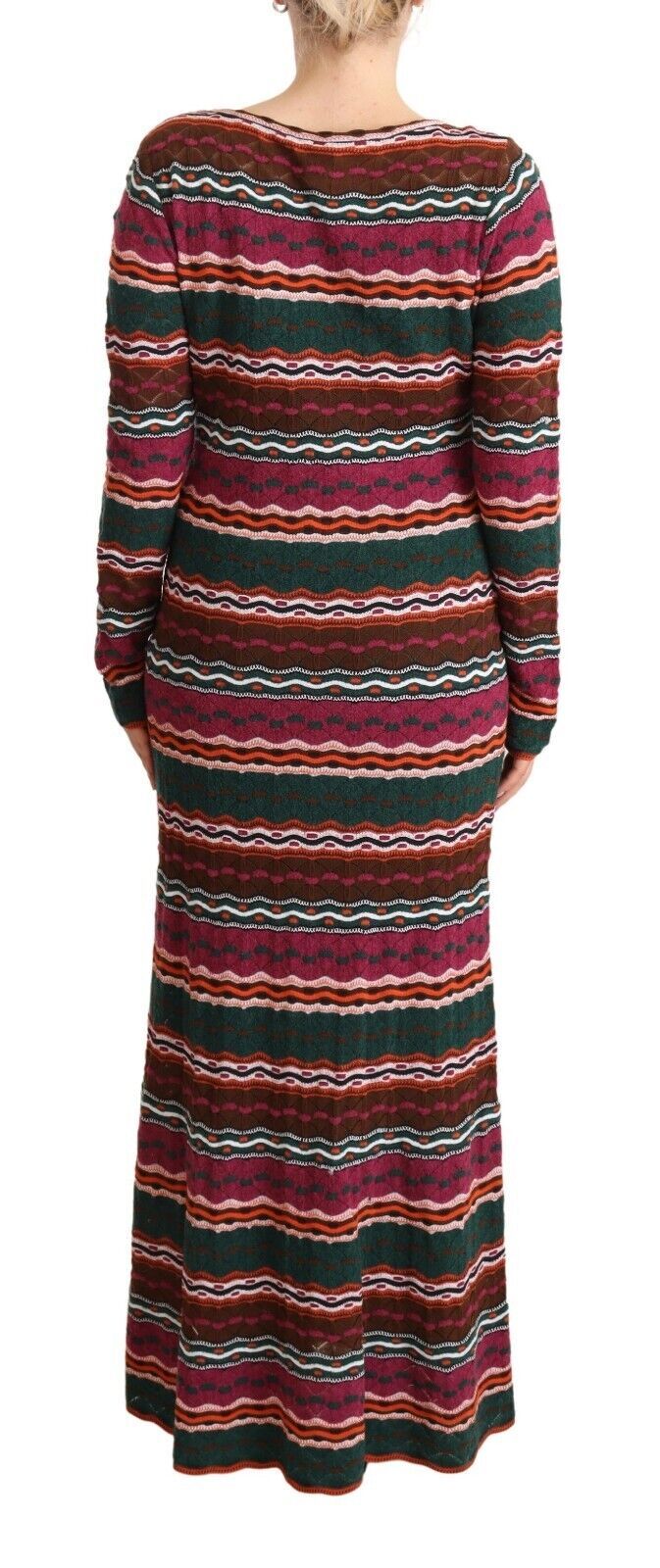 Missoni Multicolor Stripe Wool Knitted Maxi Sheath Dress $2030.00 Missoni Luzworld