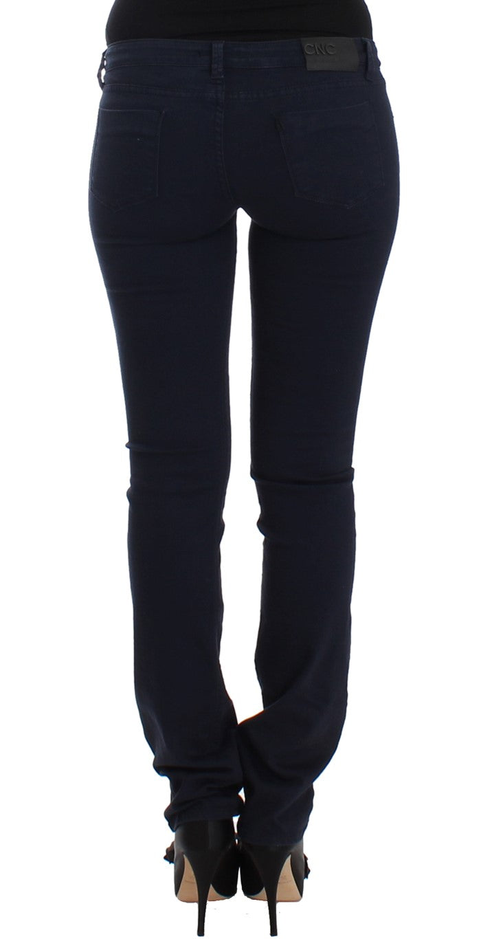 Costume National Blue straight leg jeans $552.00 Costume National Luzworld