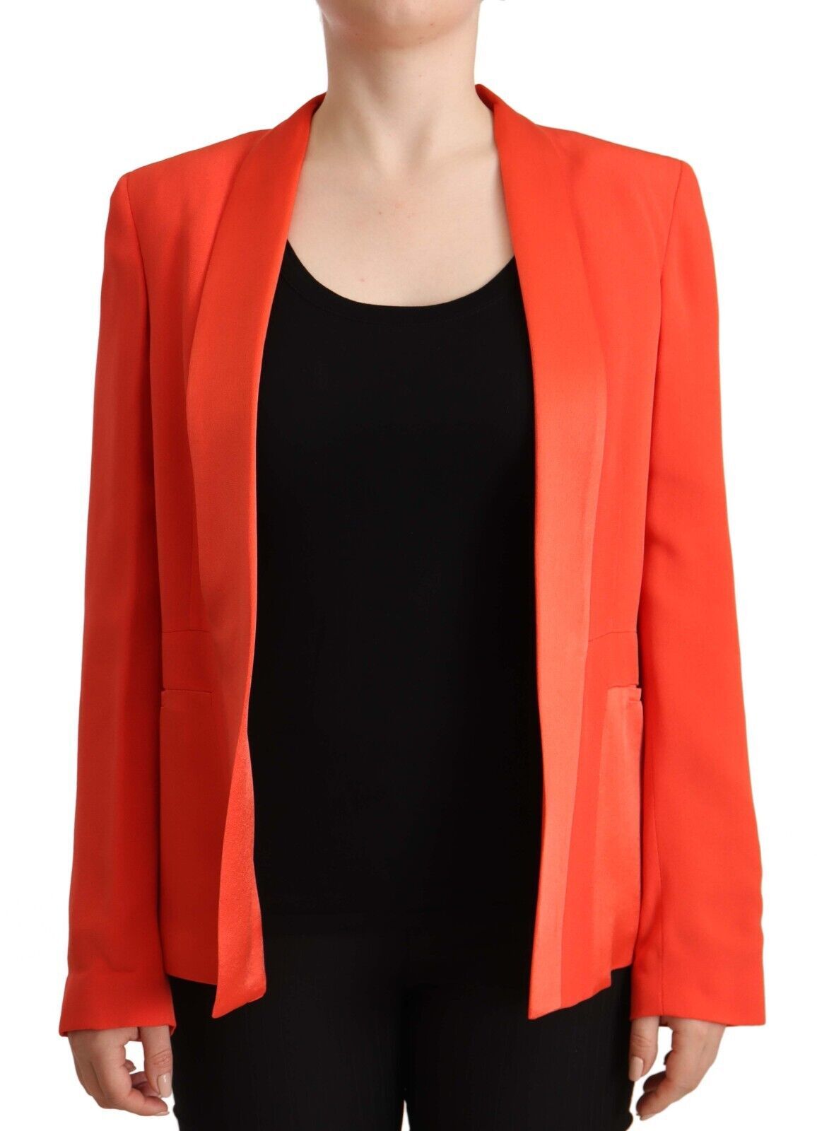 CO|TE Orange Long Sleeves Acetate Blazer Pocket Overcoat Jacket $1310.00 CO|TE Luzworld