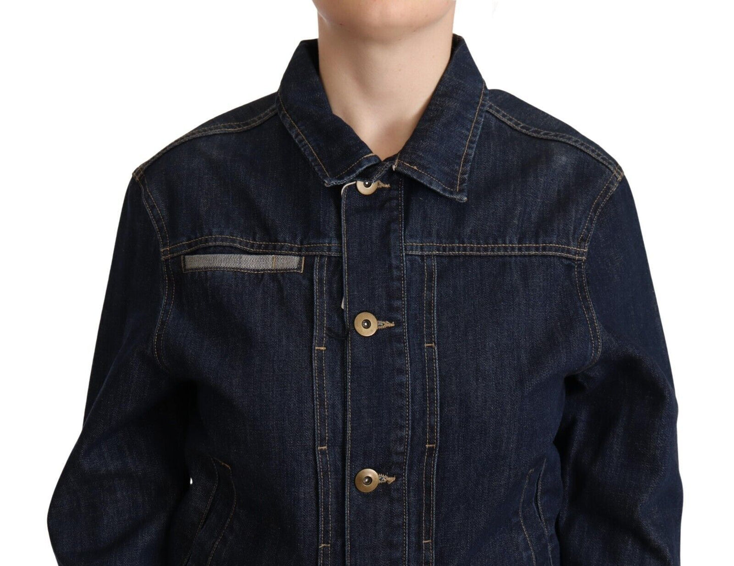 Master Coat Dark Blue Button Down Long Sleeves Denim Jacket $737.00 Master Coat Luzworld
