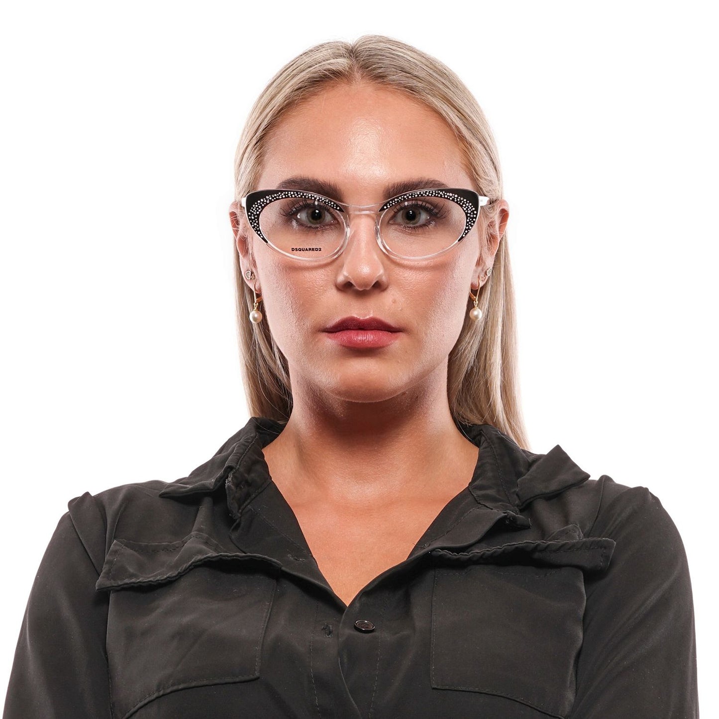 Dsquared² Chic Black Full-Rim Designer Eyewear $531.00 Dsquared² Luzworld