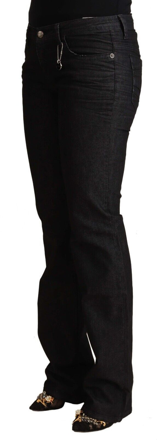 Costume National Black Cotton Low Waist Skinny Jeans $594.00 Costume National Luzworld