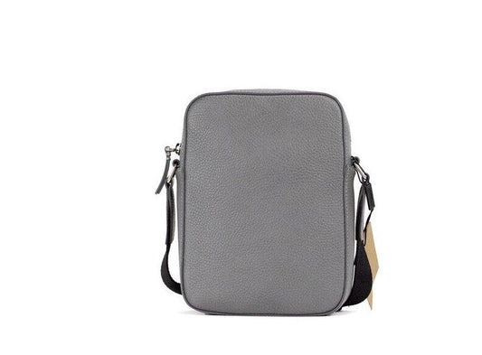 Burberry Thornton Small Grey Embossed Logo Grainy Leather Crossbody Handbag $2086.00 Burberry Luzworld