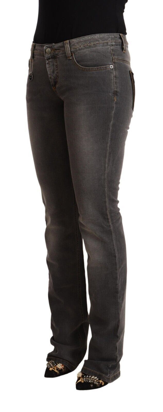 Costume National Gray Washed Low Waist Straight Denim Jeans $737.00 Costume National Luzworld