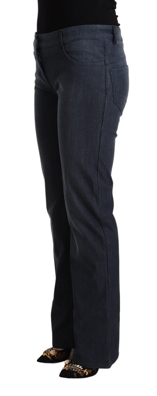 MARGHI LO' Dark Blue Cotton Straight Denim Jeans $674.00 MARGHI LO' Luzworld