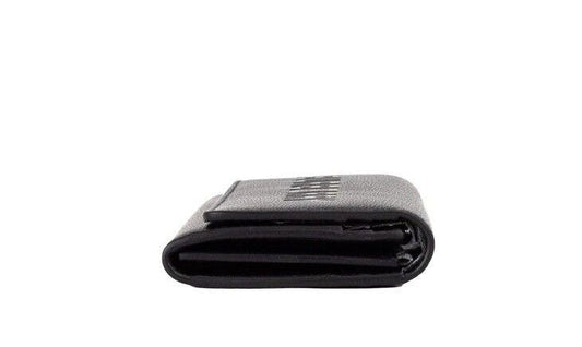 Burberry Porter Black Grained Leather Branded Logo Embossed Clutch Flap Wallet $1259.00 Burberry Luzworld