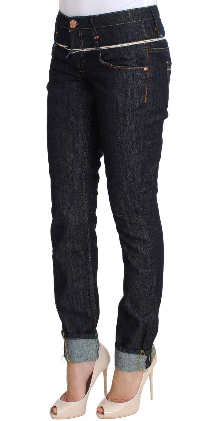 Acht Blue Denim Cotton Bottoms Straight Fit Jeans $473.00 Acht Luzworld
