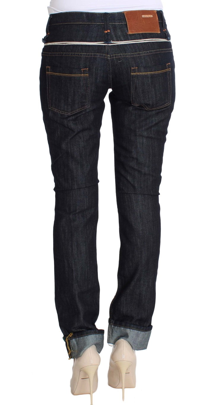 Acht Blue Denim Cotton Bottoms Straight Fit Jeans $473.00 Acht Luzworld