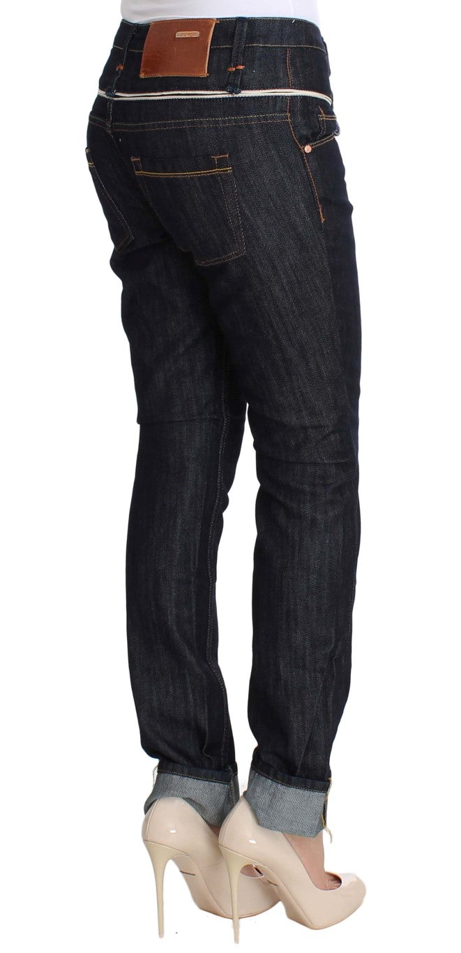 Acht Blue Denim Cotton Bottoms Straight Fit Jeans $473.00 Acht Luzworld
