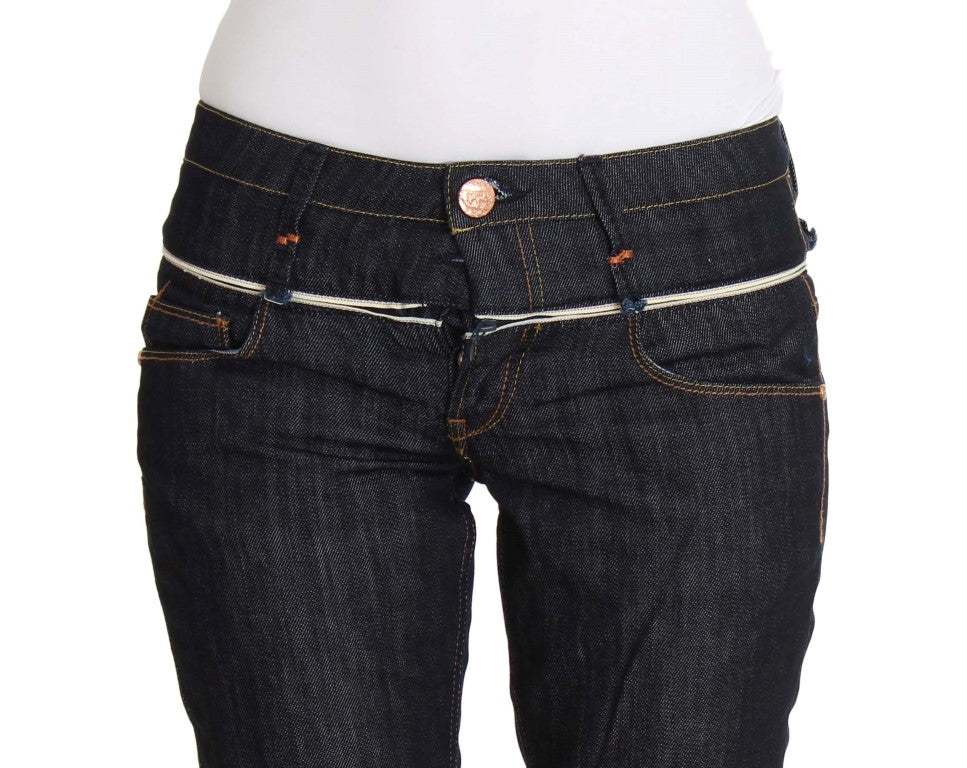 Acht Blue Denim Cotton Bottoms Straight Fit Jeans $473.00 Acht Luzworld