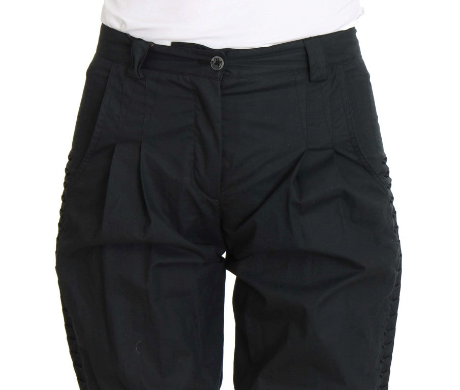 Ermanno Scervino Blue Cotton 3/4 Length Pants $613.00 Ermanno Scervino Luzworld