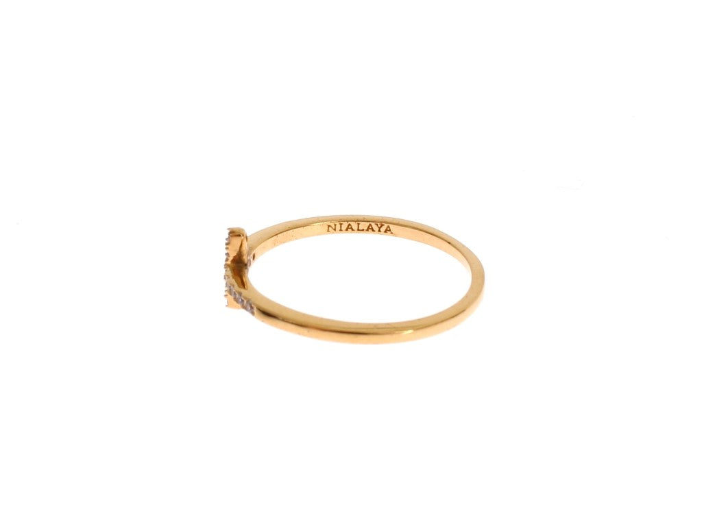 Nialaya Gold 925 Silver Ring $195.00 Nialaya Luzworld