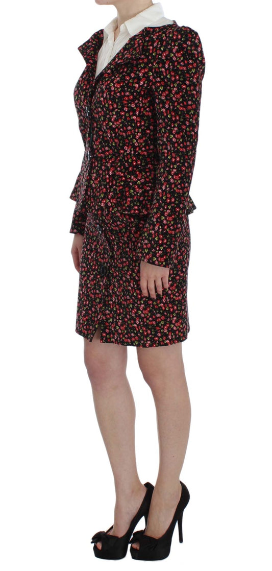 BENCIVENGA Black Multicolor Floral Suit $916.00 BENCIVENGA Luzworld