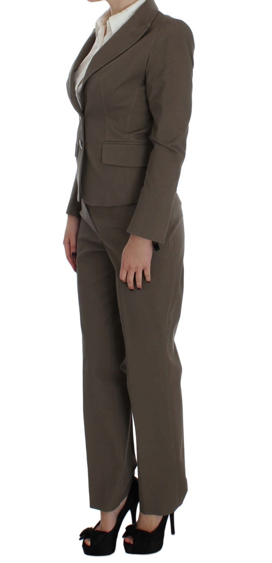 BENCIVENGA Beige Wool Cotton Suit $916.00 BENCIVENGA Luzworld