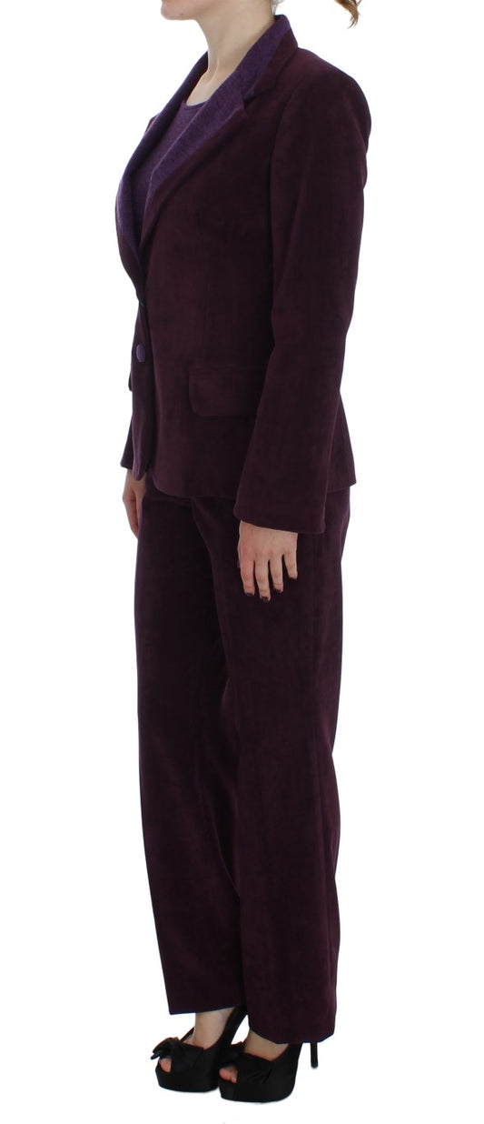 BENCIVENGA Purple Wool Suit T-Shirt Set $916.00 BENCIVENGA Luzworld