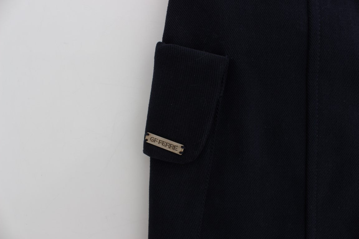 GF Ferre Blue Cotton Denim Mini Skirt $262.00 GF Ferre Luzworld