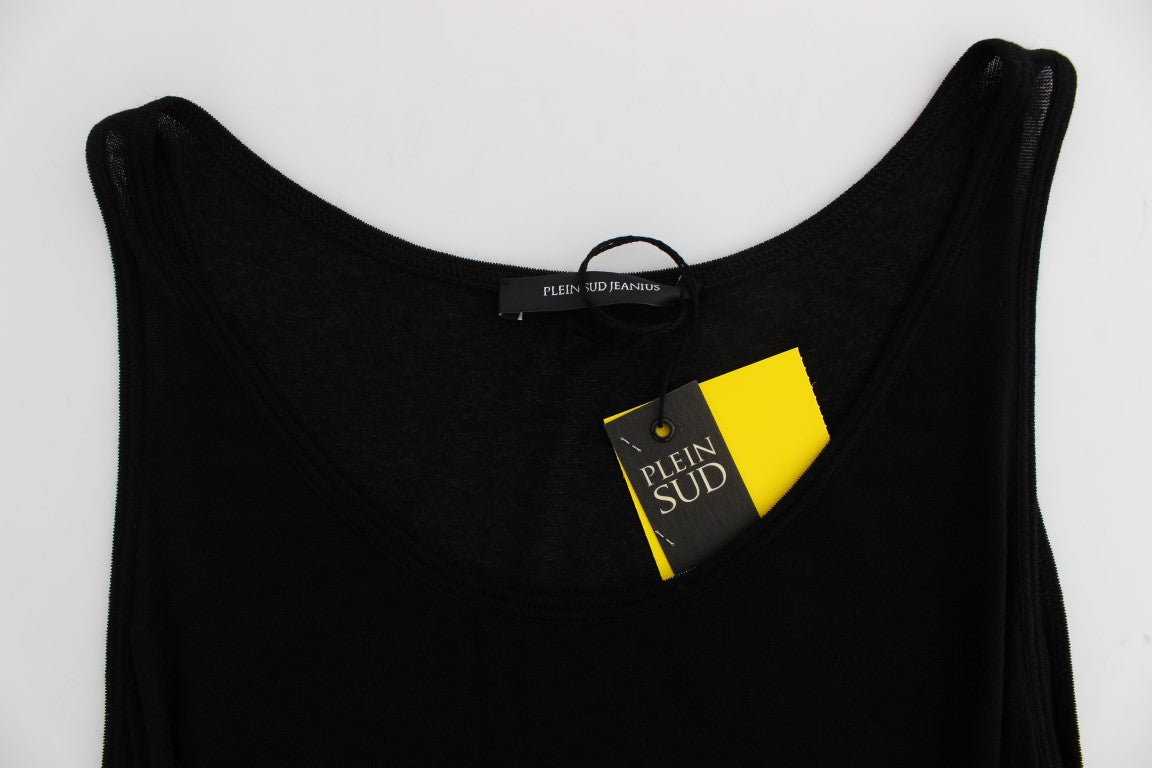 PLEIN SUD Black Stretch Sleeveless Blouse $172.00 PLEIN SUD Luzworld