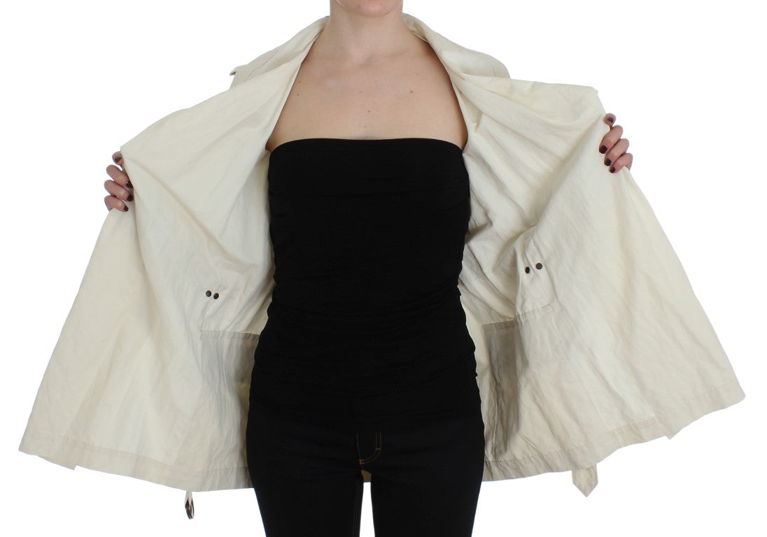PLEIN SUD White Trench Coat Jacket $893.00 PLEIN SUD Luzworld