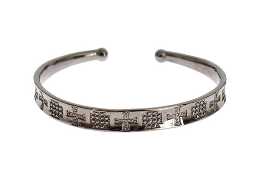 Nialaya Gray Rhodium 925 Silver Bangle Bracelet $601.00 Nialaya Luzworld