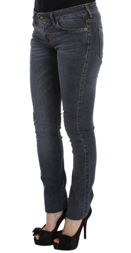 Cavalli Blue Wash Cotton Blend Slim Fit Jeans $649.00 Cavalli Luzworld