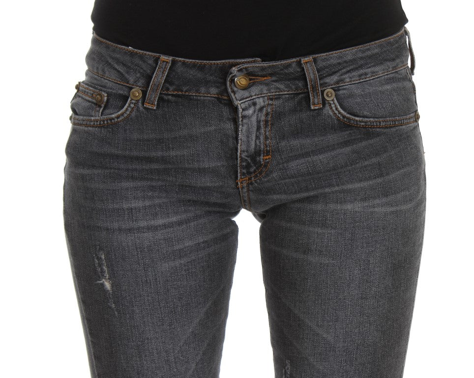 Cavalli Blue Wash Cotton Blend Slim Fit Jeans $649.00 Cavalli Luzworld