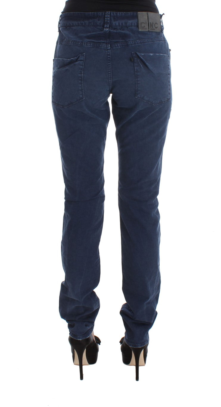 Costume National Blue Cotton Blend Denim Jeans $548.00 Costume National Luzworld