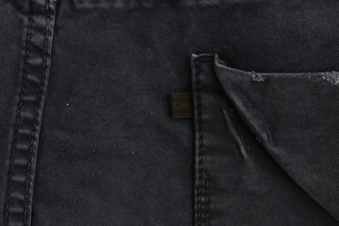 Costume National Blue Cotton Blend Denim Jeans $548.00 Costume National Luzworld