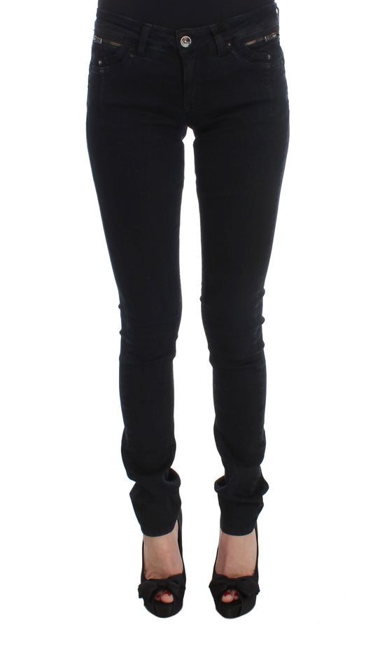 Costume National Black Cotton Slim Fit Denim Jeans $548.00 Costume National Luzworld