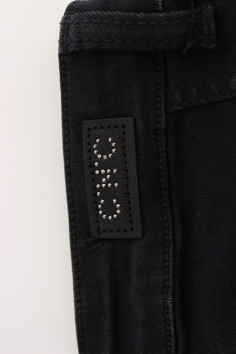Costume National Black Cotton Slim Fit Denim Jeans $548.00 Costume National Luzworld