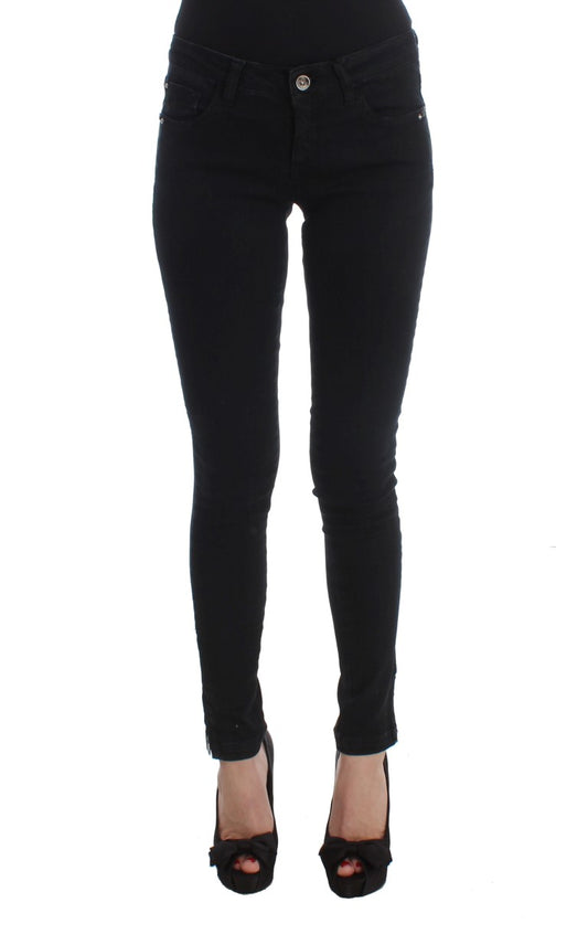 Costume National Black Cotton Slim Fit Denim Jeans $548.00 Costume National Luzworld