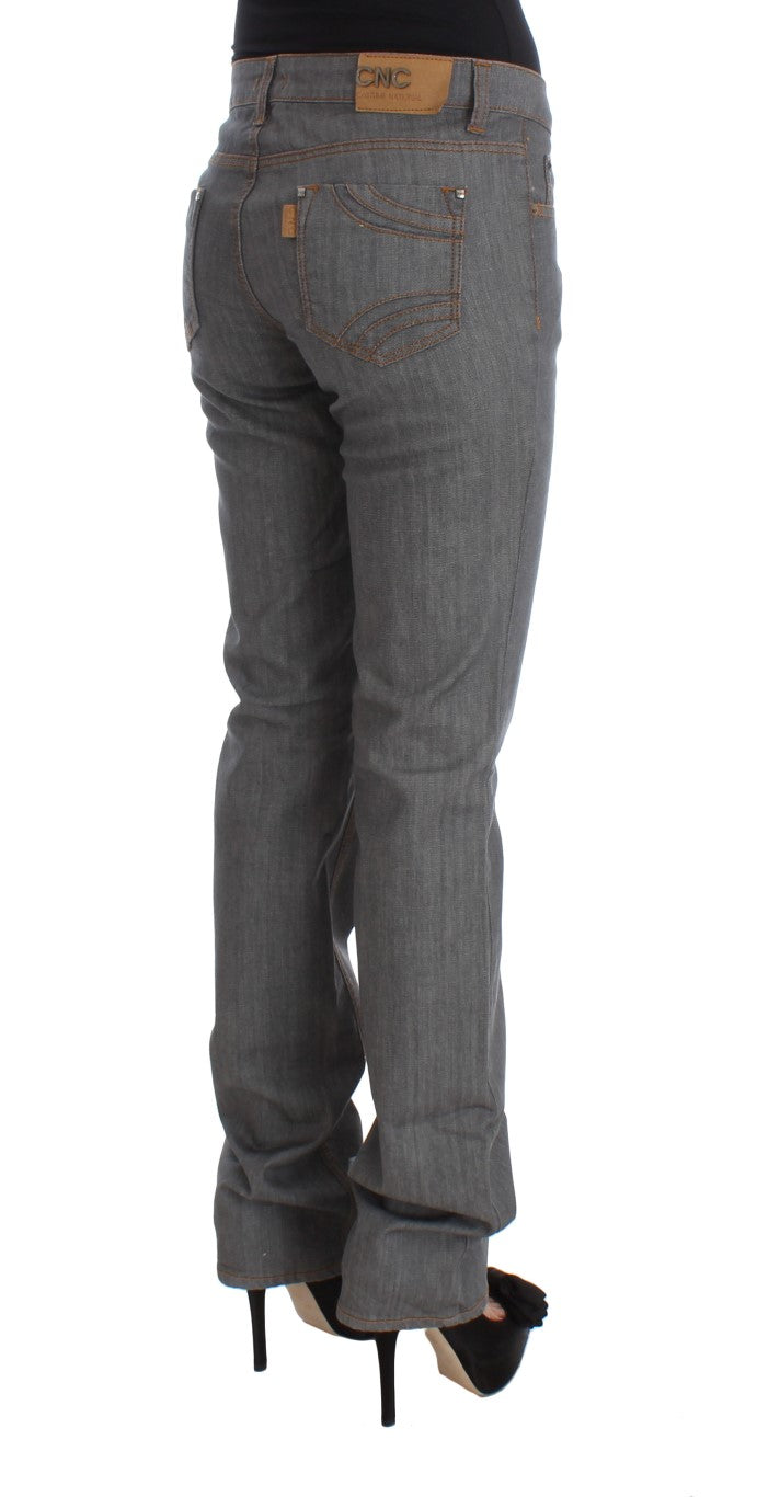 Costume National Gray Cotton Regular Fit Denim Jeans $548.00 Costume National Luzworld