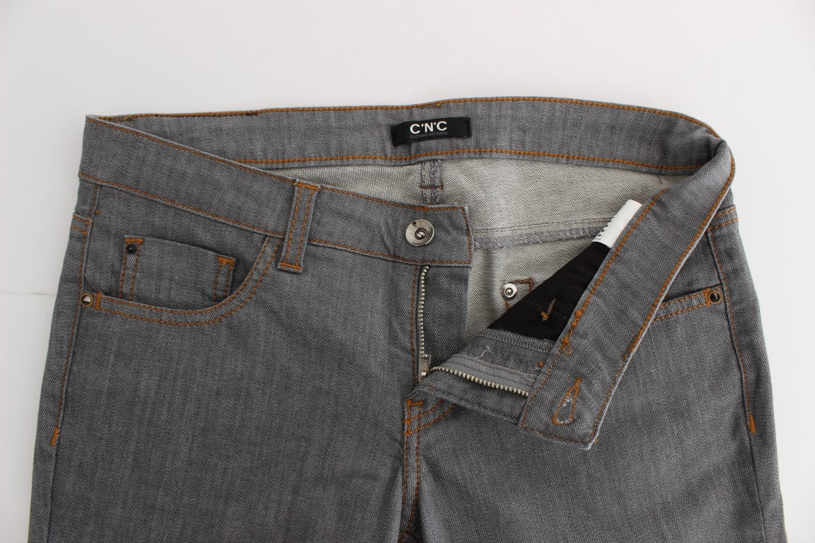 Costume National Gray Cotton Regular Fit Denim Jeans $548.00 Costume National Luzworld