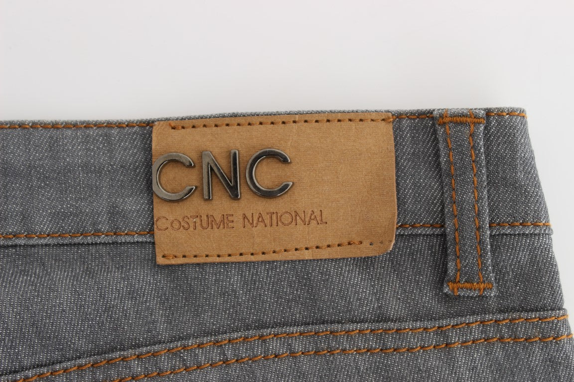 Costume National Gray Cotton Regular Fit Denim Jeans $548.00 Costume National Luzworld