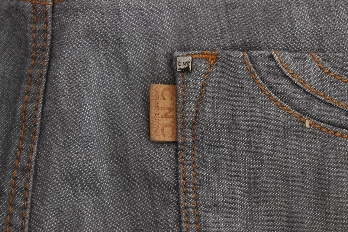 Costume National Gray Cotton Regular Fit Denim Jeans $548.00 Costume National Luzworld
