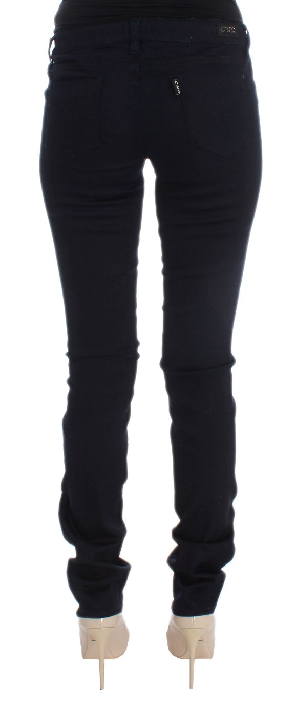 Costume National Blue Cotton Blend Slim Fit Jeans $548.00 Costume National Luzworld