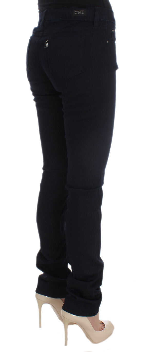 Costume National Blue Cotton Blend Slim Fit Jeans $548.00 Costume National Luzworld