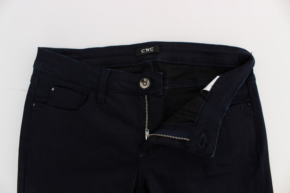 Costume National Blue Cotton Blend Slim Fit Jeans $548.00 Costume National Luzworld