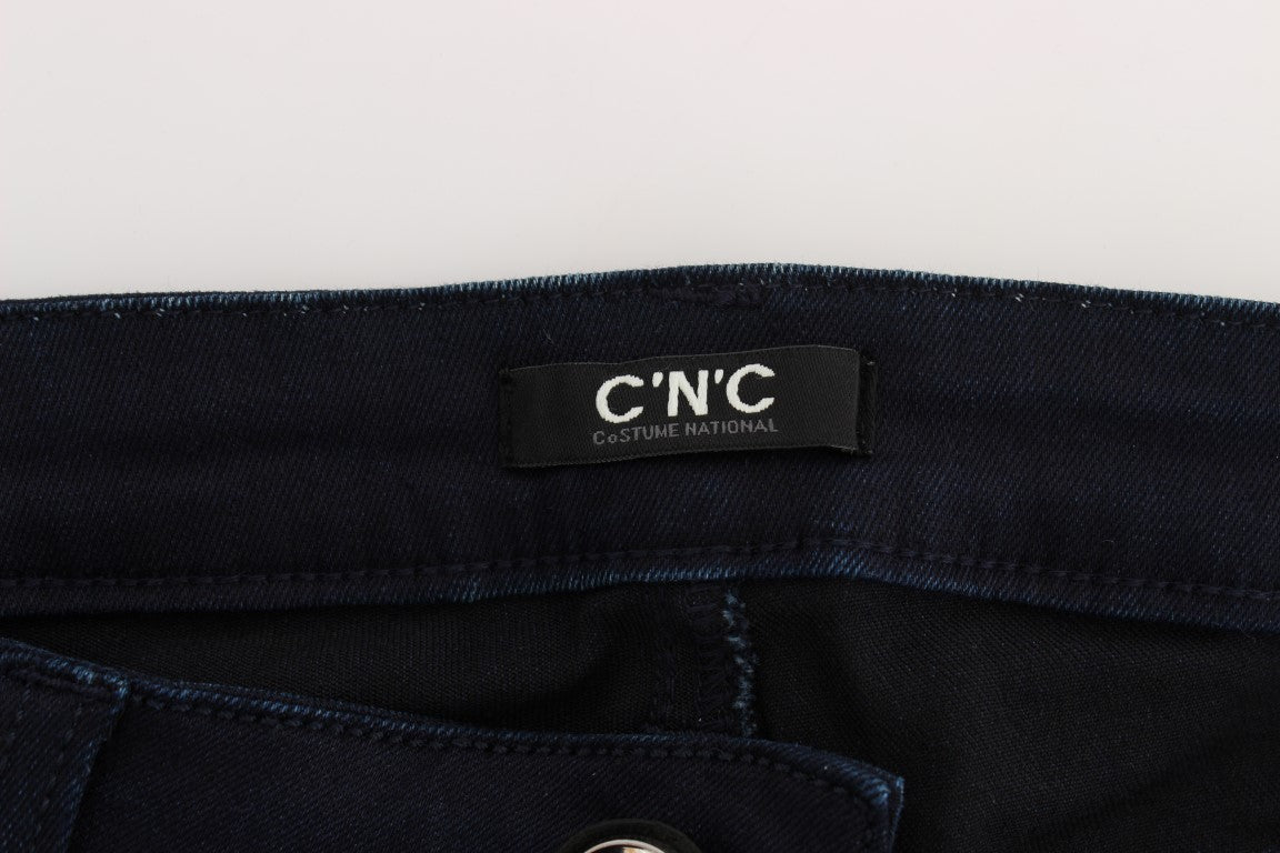 Costume National Blue Cotton Blend Slim Fit Jeans $548.00 Costume National Luzworld