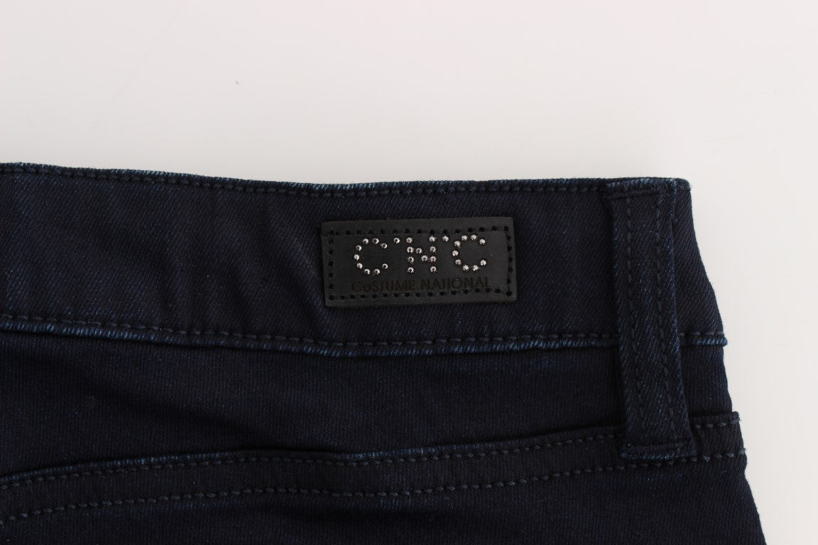 Costume National Blue Cotton Blend Slim Fit Jeans $548.00 Costume National Luzworld
