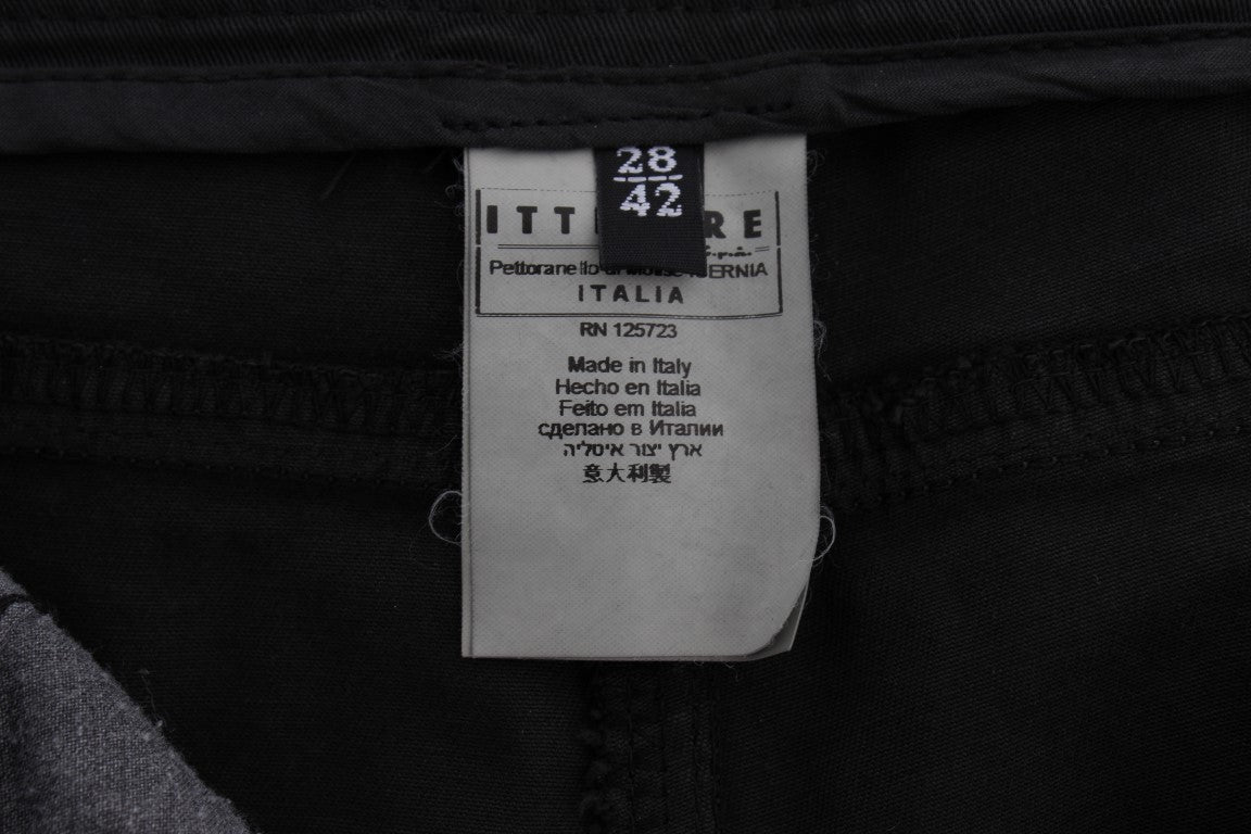 Costume National Black Cotton Capri Cropped Denim Jeans $548.00 Costume National Luzworld