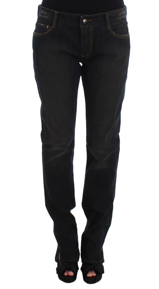 Ermanno Scervino Blue Wash Cotton Boyfriend Jeans $829.00 Ermanno Scervino Luzworld